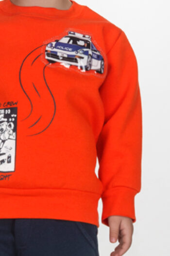 Φόρμα φούτερ με φωτάκι Police πορτοκαλί - Image 2