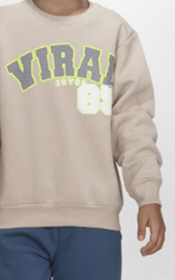 Φόρμα φούτερ VIRAL μπεζ-πετρά - Image 2