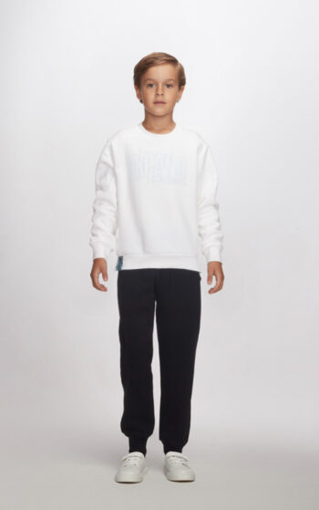 Φόρμα φούτερ"EXPAND" Λευκο-μαύρο  - Image 2