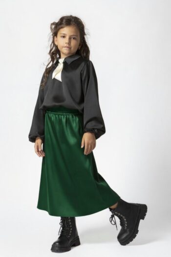 Φούστα μακρη πράσινο χρώμα - Image 1