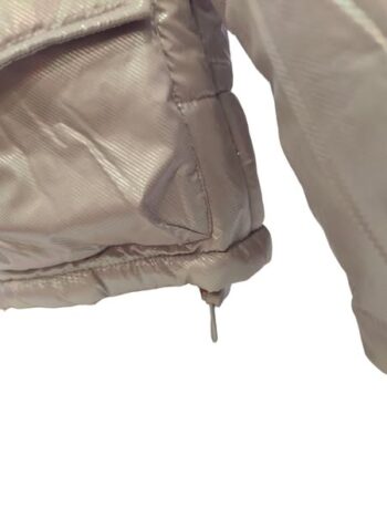 Μπουφάν με eπένδυση kουκούλα λιλά-ασημί - Image 4