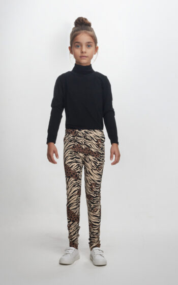 Σετ 2 κολλάν Animal print μαύρο - Image 2