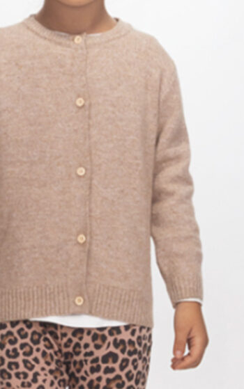 Σετ 3 τεμ. πλεκτοί ζακέτα με παντελόνι καμπάνα και μπλούζα - Image 2