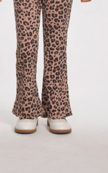 Σετ 3 τεμ. πλεκτοί ζακέτα με παντελόνι καμπάνα και μπλούζα - Image 3