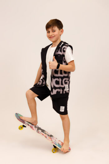 ΣΕΤ 3 τεμαχίων με γιλέκο 100%COTTON 8037 - Image 1