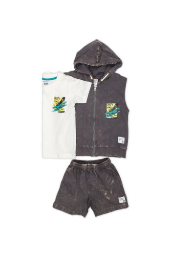 ΣΕΤ 3 τεμαχίων με γιλέκο 100%COTTON 838 - Image 1