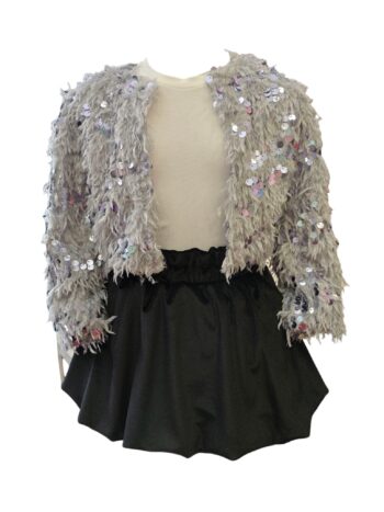 Σετ 3τεμ. Πανωφόρι φούστα και μπλούζα - Image 2