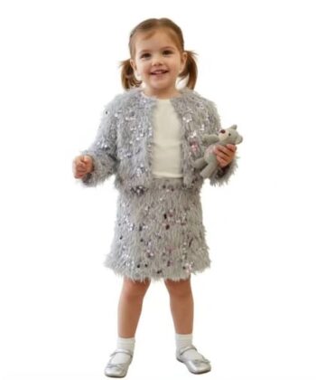 Σετ 3τεμ. Πανωφόρι φούστα και μπλούζα BB3553Γ - Image 1