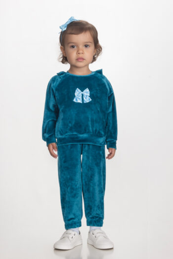 Σετ φόρμα βελούδο - πετρόλ - 2561136 - Image 1