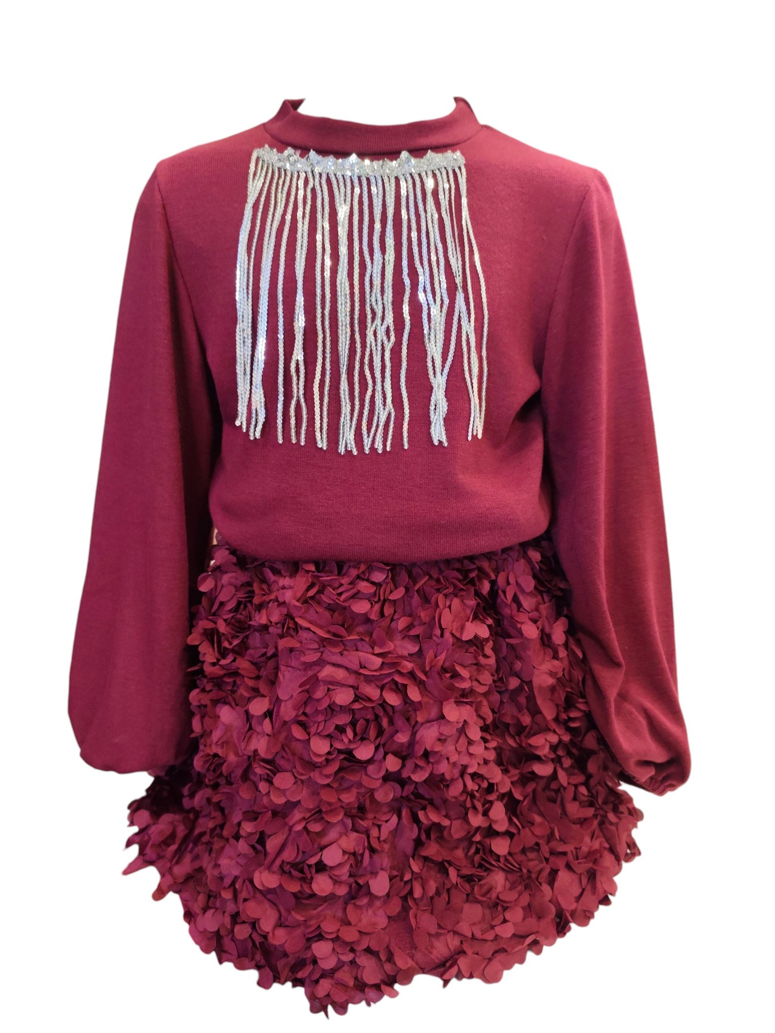 Product Set Foysta Me 3d Louloydia Kai Plekto Mplouzaki Me Krossia Pageta