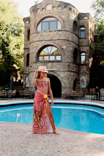 Σετ φούστα Paisley yellow - Image 6