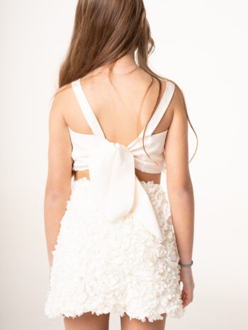 Σετ κροπτοπ φούστα με λουλούδια - Image 4