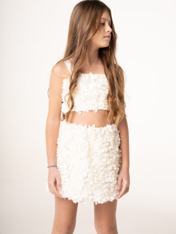 Σετ κροπτοπ φούστα με λουλούδια - Image 1