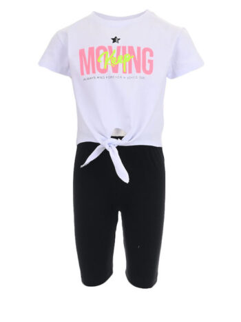 Σετ με κολάν λευκό-μαύρο - Image 2