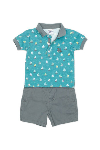 Σετ με polo με σόρτς 100%cotton 8208 - Image 1