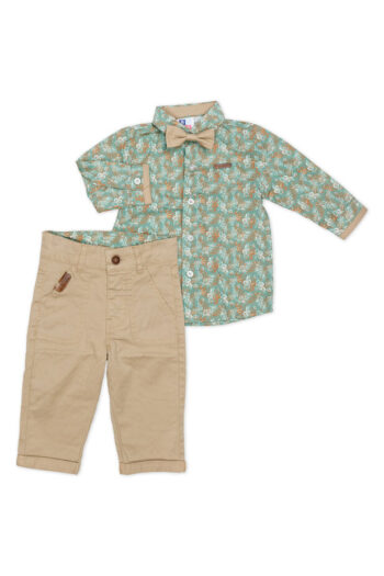 Σετ με πουκάμισο και παντελόνι 100%COTTON 8201 - Image 1