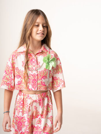 Σετ παντελόνι με πουκάμισο εμπριμέ - Image 4