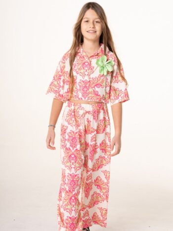 Σετ παντελόνι με πουκάμισο εμπριμέ - Image 1