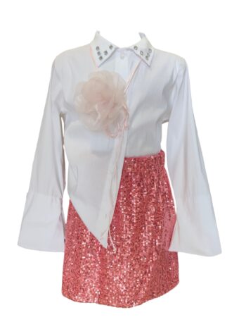 Product Set Poukamiso Me Stras Sto Giaka Kai Foysta Pageta