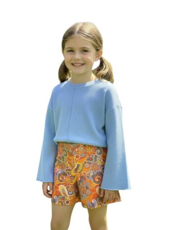 Σετ σορτς με πλεκτή μπλούζα - Image 1