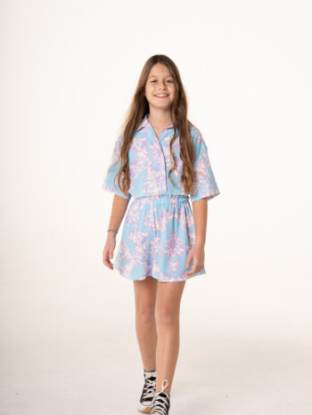 Σορτς φλοραλ γαλάζιο - Image 3