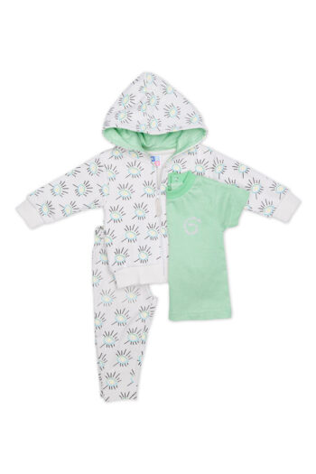 Τριπλέτα με ζακέτα 100%cotton 8253 - Image 1