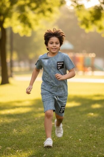 Σετ 3 τεμ. μπλούζα με 2 βερμούδες 36-8023 - Image 3