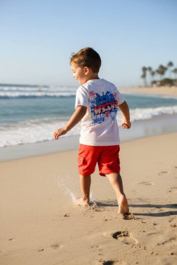 Σετ 3 τεμ. μπλούζα με 2 βερμούδες 36-837