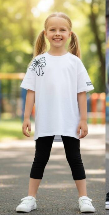 Σετ 3 τεμ. 2 μπλούζες με κολάν 36-8415 - Image 5