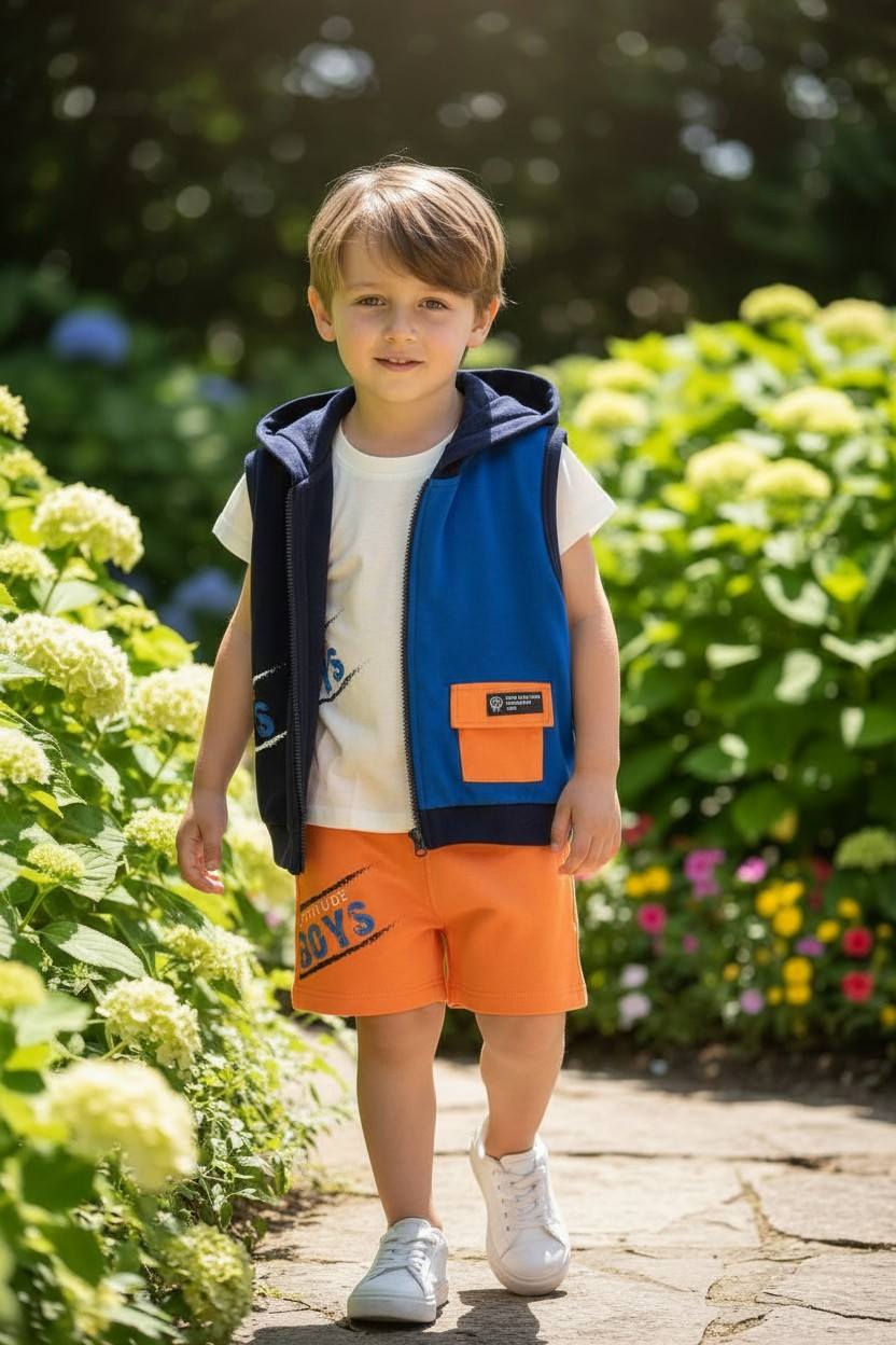 Σετ 3 τεμαχίων με γιλέκο 100%cotton