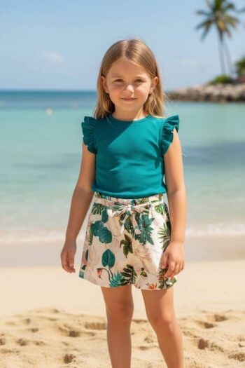 Σετ μπλούζα με σταθερό σορτς 36-38408 - Image 2