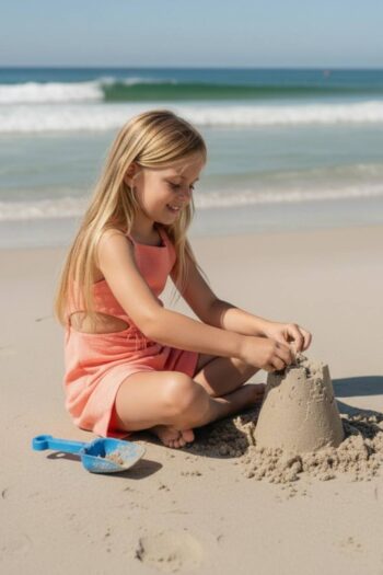 Ολόσωμο σορτς κοραλλί με κρόσσια - Image 5