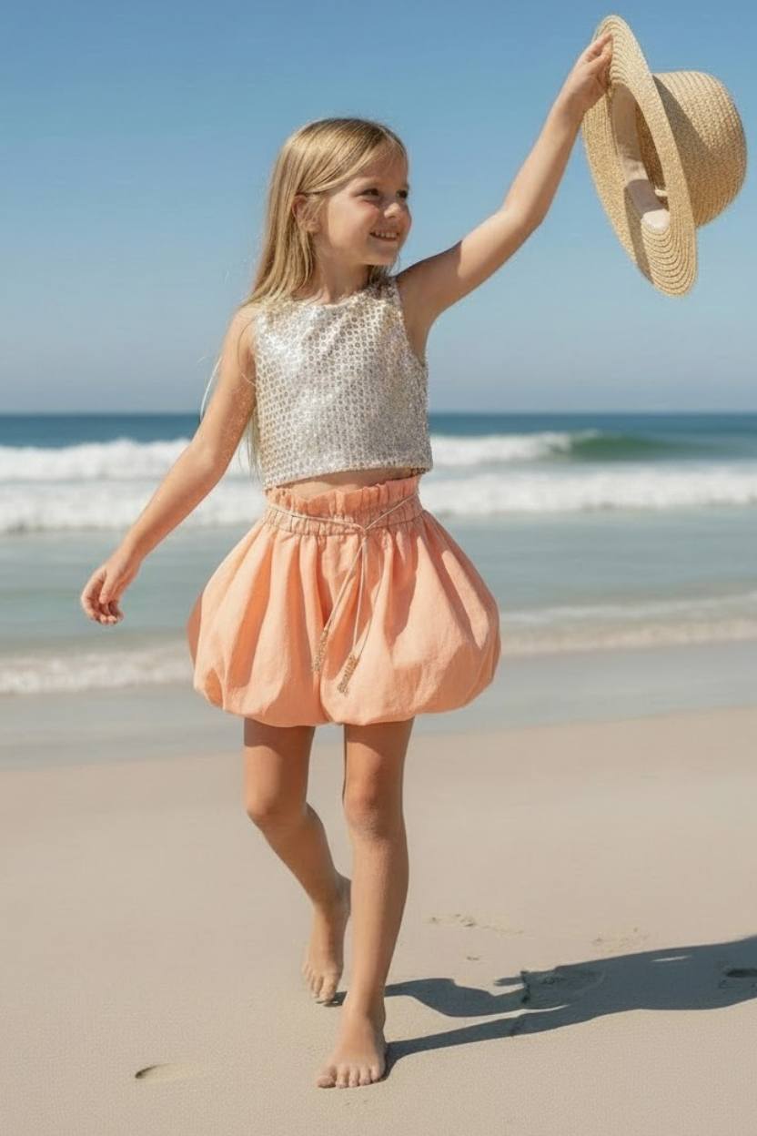 Σετ top με παγετες και φούστα μπάλου