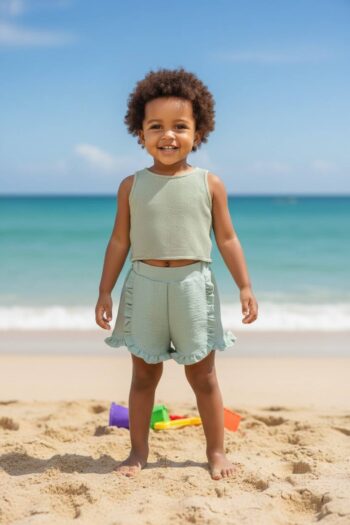 Σετ τοπάκι διπλό μπούστο με σορτς - Image 1