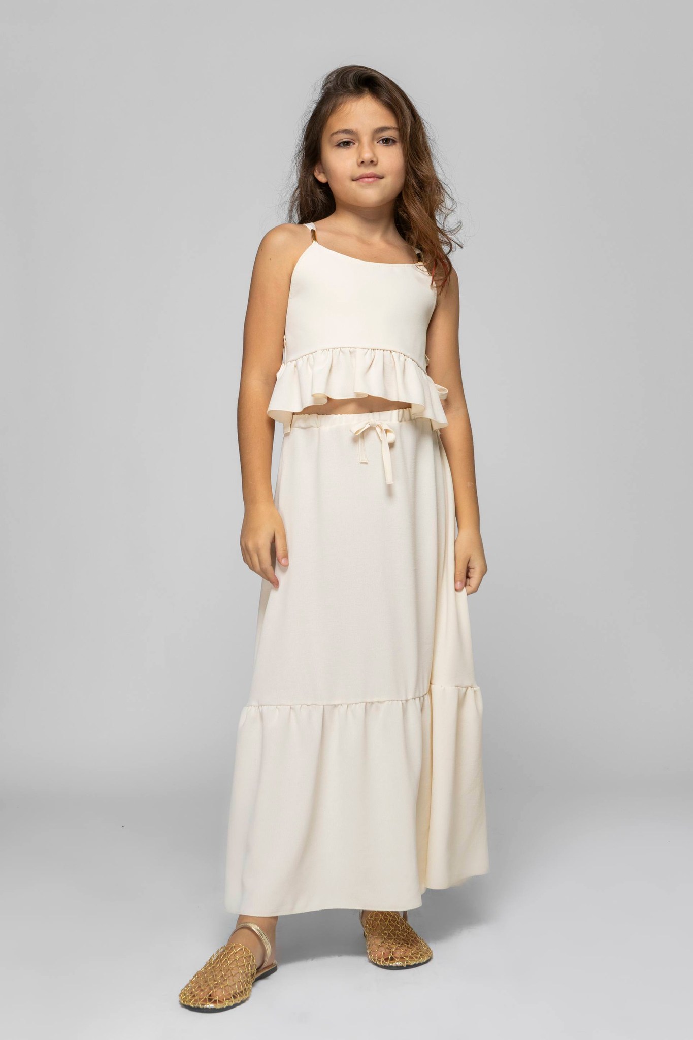 Σετ τοπ με μακριιά φούστα