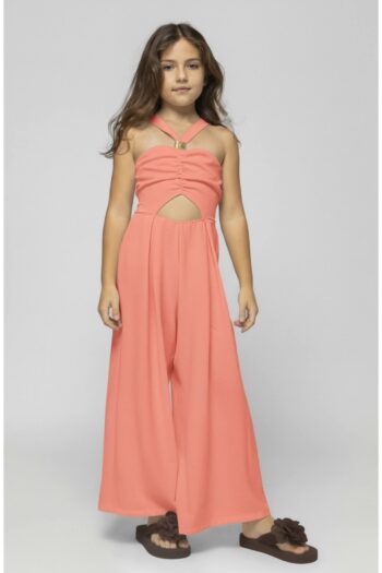 Ολόσωμοι φόρμα ροδάκινο χρώμα με ανοιχτή πλάτη