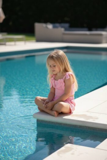 Σετ τοπ με 3D λουλούδια και φούστα-σορτς  - Image 3