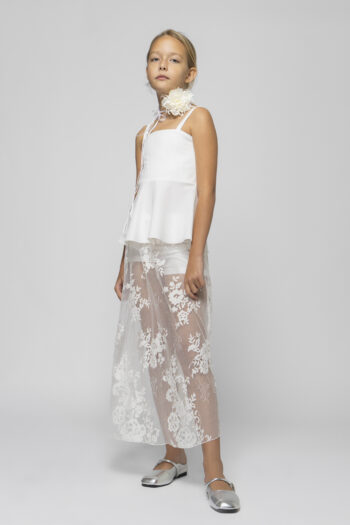 Σετ τουνικ με φούστα δαντέλα με σορτς από κάτω - Image 2