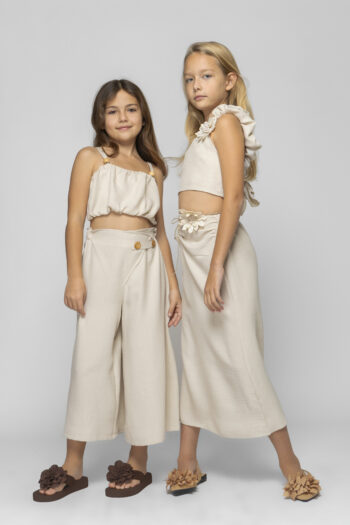 Σετ τοπ με λουλούδι και φούστα - Image 5