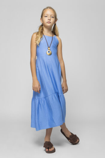 Μακρύ αεράτο φόρεμα ανοιχτή πλάτη - Image 3