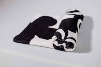 Black & white bloom πετσέτα - Image 4