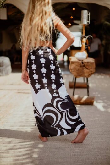 Black & white Bloom φούστα - Image 3