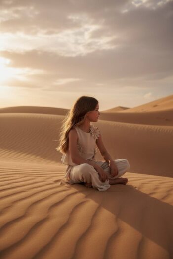 Σετ τοπ με λουλούδια και παντελόνι με άνοιγμα και ενσωματωμένο σορτς από κάτω - Image 2