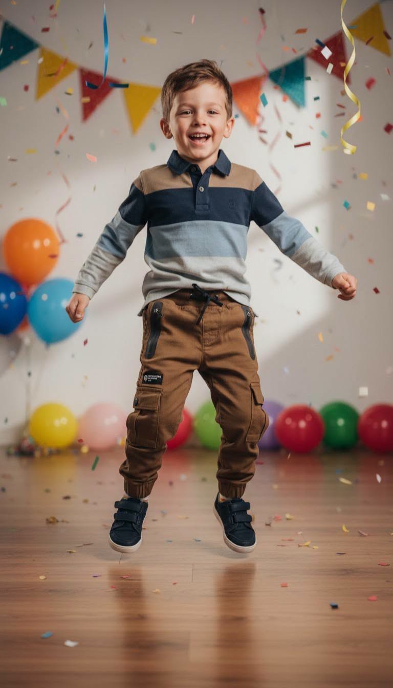 Παντελόνι jogger 45-207 καφέ